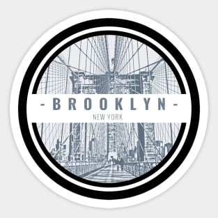 Brooklyn Bridge New York City Sticker